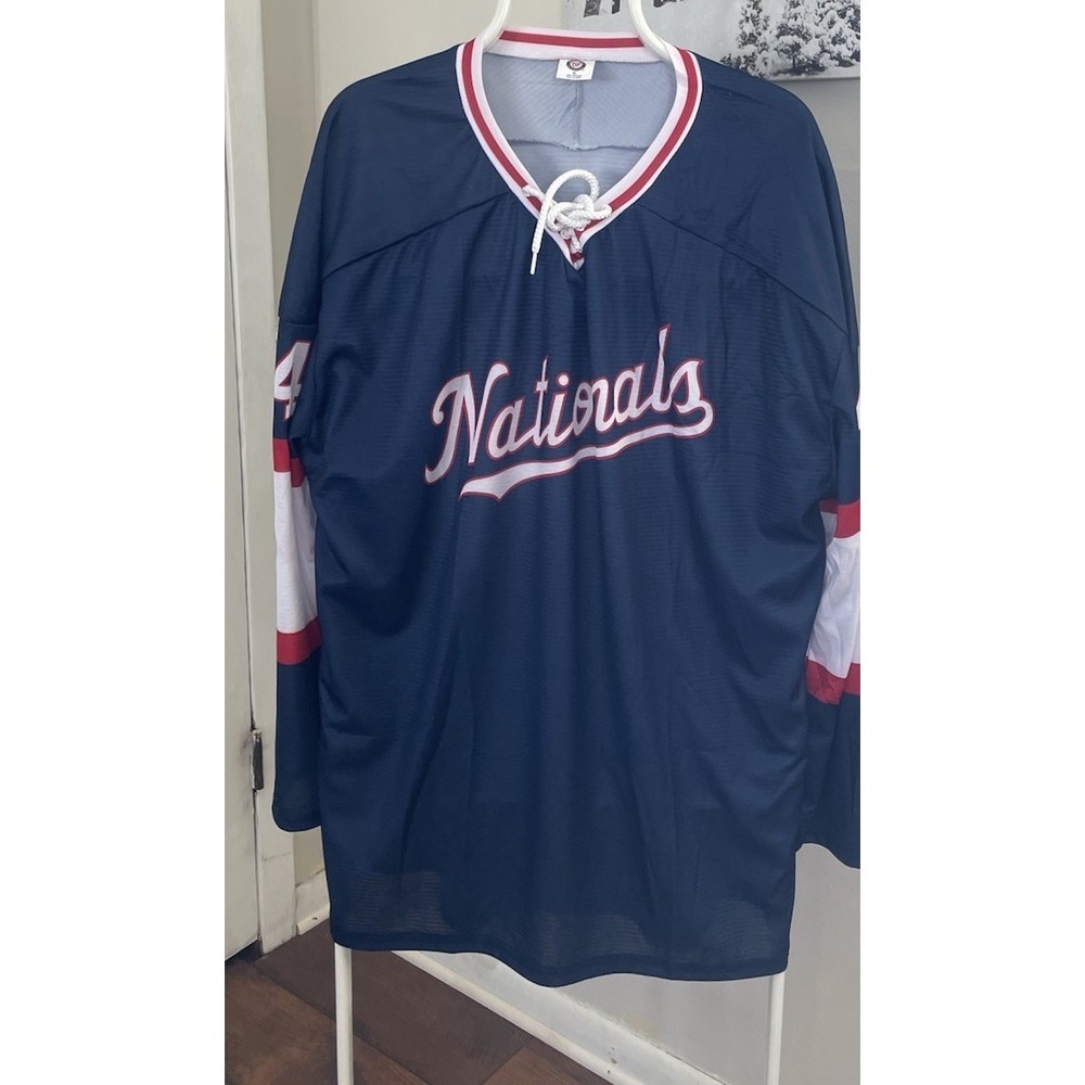 Cade Cavalli  Washington Nationals #24 Long Sleeve Warm Up Jersey Size XLg